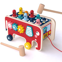 Montessori Wooden Pounding Bench Toy Set for Toddlers – Educational Musical Instrument with Vibrant Animal Design 5