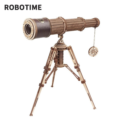 3D Wooden Puzzle Telescope Assembly Kit