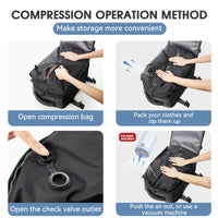 Ultimate Travel Compression Space Saving Backpack + FREE Vacuum Pump