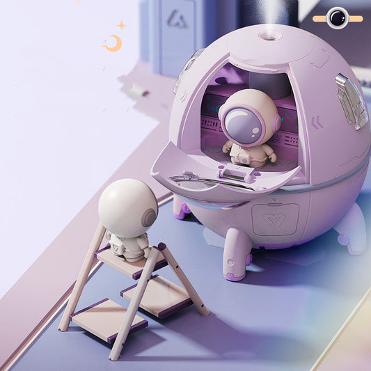 USB Astronaut Humidifier with Aromatherapy Function – White Decorative Home Moisturizer 1