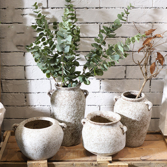 RUSTIC- Retro Ceramic Vase Hydroponic Flower Pot Decoration
