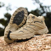 High-Top Hiking Boots for Men – Durable Weather-Resistant Outdoor Walking Boots in Black, Gray, Sand 1