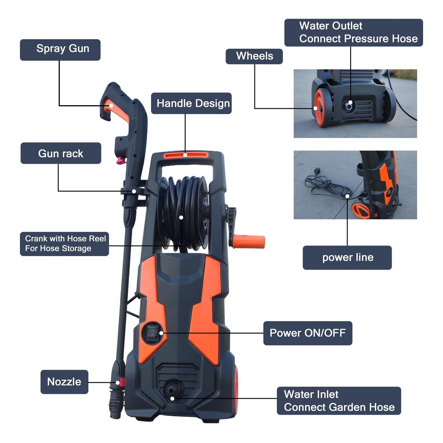 High-Pressure Washer with 4800 PSI