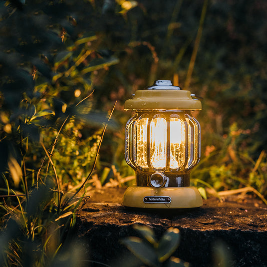 Portable Camping Atmosphere Light with 5000mAh Battery – Sundial Yellow LED Lantern 1