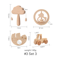 Montessori Wooden Cloud Bell Ring Set for Infants – 4 Colorful Musical Toys for Sensory Exploration and Motor Skill Development 2