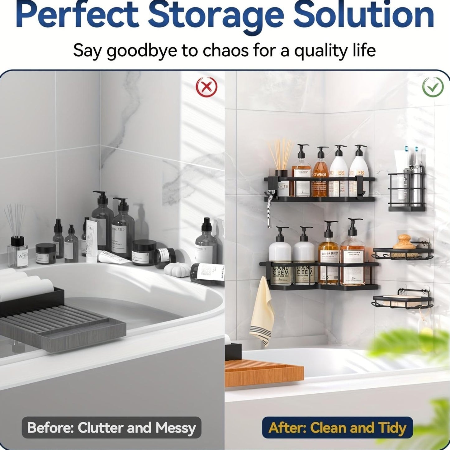 Corner Shower Storage Rack