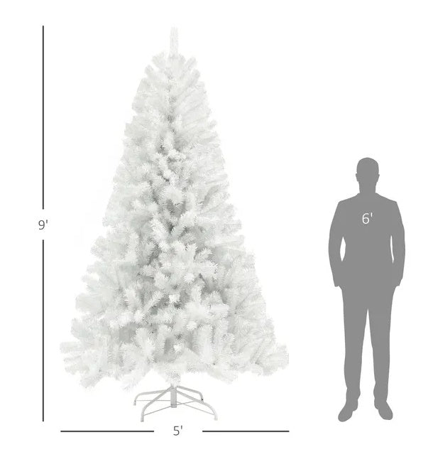 9ft Artificial White  Christmas Tree