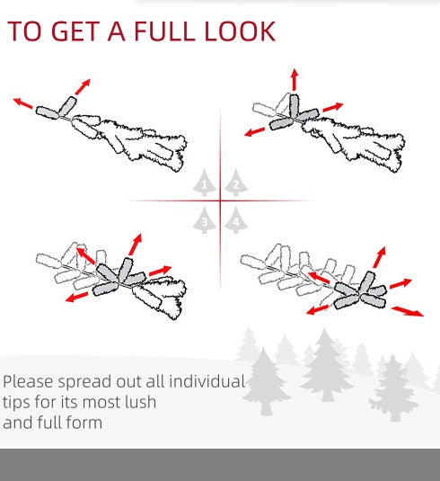 Pre-Lit Christmas 4-Piece Set