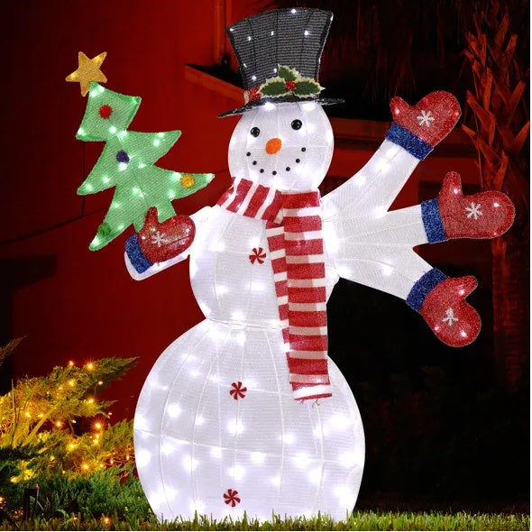 Lighted Snowman Decoration for Christmas